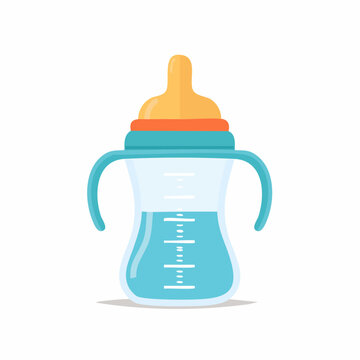 Baby Bottle with Handles and Nipple