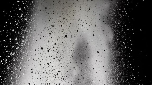 Black and White Powder Explosion Motion.