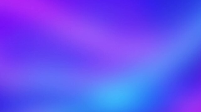 Soft abstract gradient motion loop with blurred purple fluid shifts. Colors: Lavender and Bright Blue. Beautiful background for creative social media content, promos, and title cards