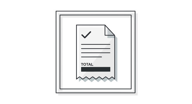 receipt icon, total invoice