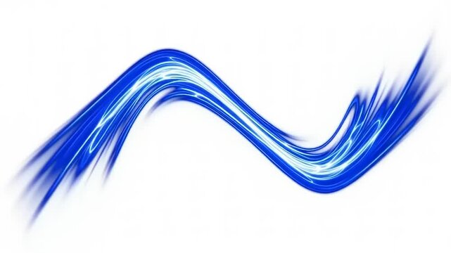 Blue Wave Motion Abstract Background Video.