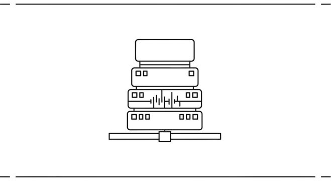 stack of electronic devices on table