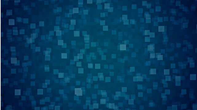 Abstract blue background motion video with a faint pixel grid pattern