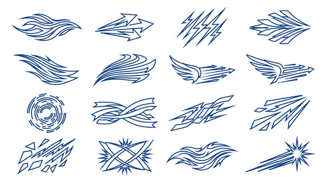 Abstract Line Art Patterns and Designs