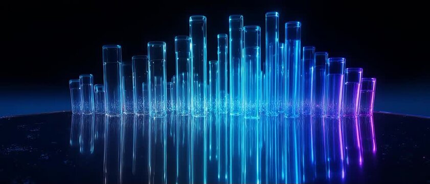 Abstract Physicalization of a Glowing Audio Data Wave