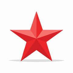 Obraz premium Red Star Icon
