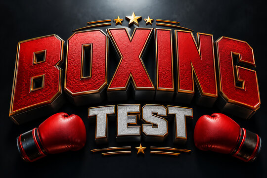  boxing 3d style test effect 