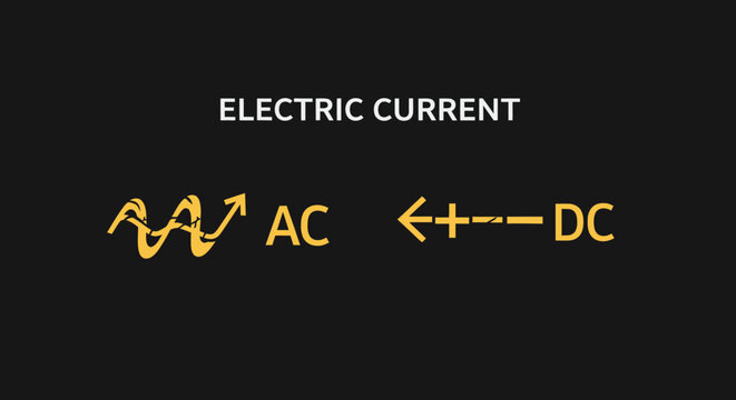 Electric Current Symbols and Signs.