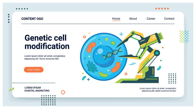 Genetic cell modification process.