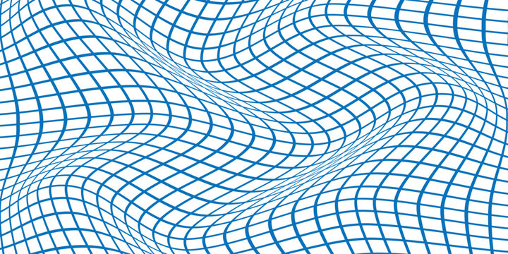 simple blue grid line wave pattern for banner poster background.