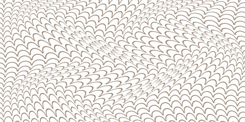simple fish scale wave pattern for banner poster background. © kowsar