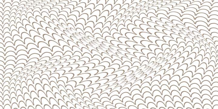 simple fish scale wave pattern for banner poster background.