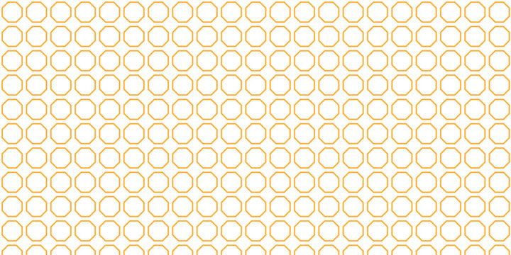 simple orange outline octagon pattern for banner poster background.