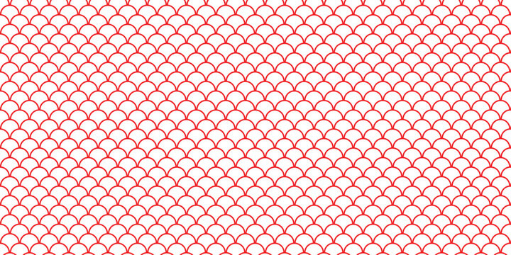 simple red fish scale pattern for banner poster background.