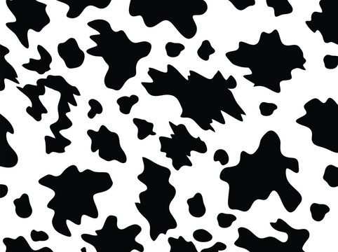 Black and white cow print pattern