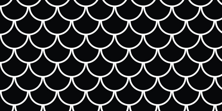 simple white fish scale pattern on dark for banner poster background.