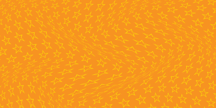 simple yellow outline star wave pattern for banner poster background.