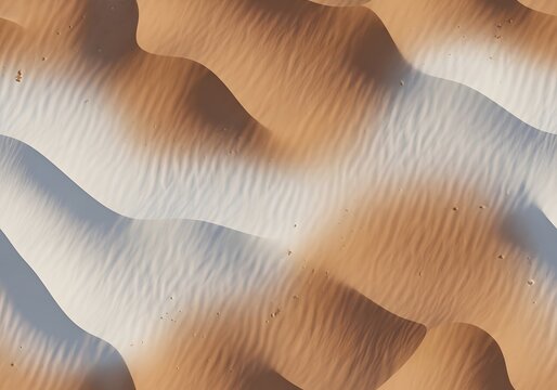 Seamless pattern of roasted coffee beans on a brown background