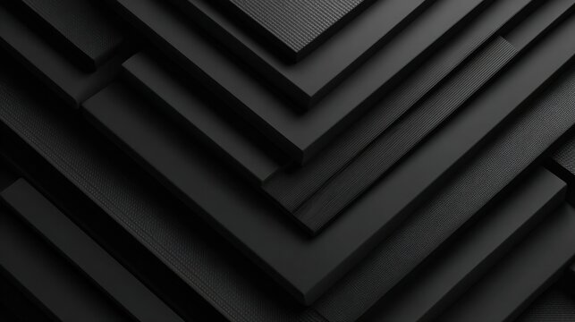 Dark Geometric Patterns and Layers Creating a Textured Abstract Background.