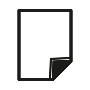 Minimalist empty speech bubble icon on white background vector illustration
