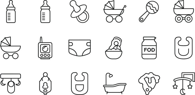 Line of baby care nursery and baby supplies baby bottle pacifier stroller baby food