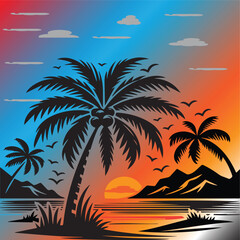 Fototapeta premium Natural beauties images illustration vectior .