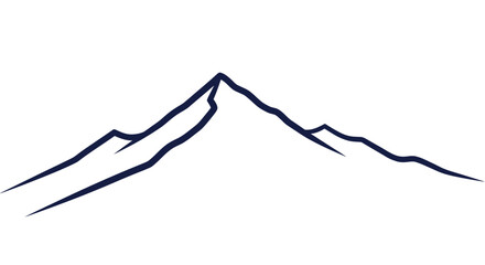 Mountain Peak Landscape Silhouette Graphic. © Ahmad