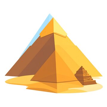 Pyramid ancient Egyptian architecture.