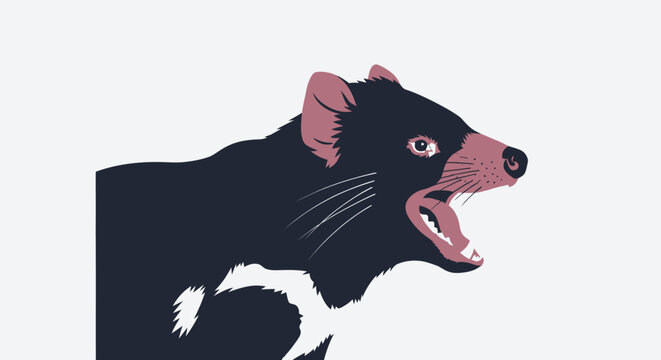 Tasmanian Devil Portrait Illustration