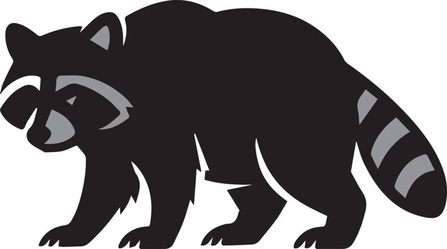 vector of raccoon 