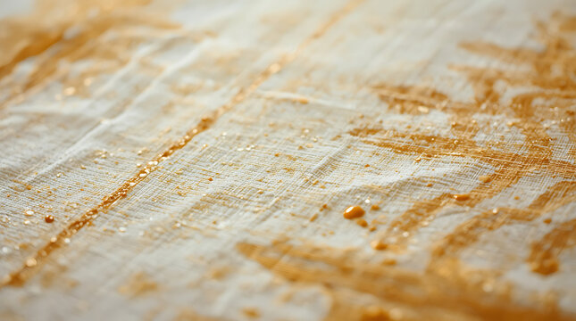 Close-up overhead macro shot of cumin seeds spread across a white surface, creating a textured carpet of spice