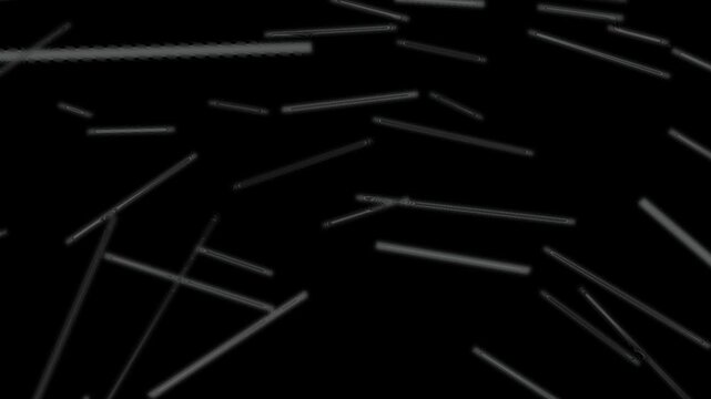 Long gray rectangular shapes floating through dark space creating minimal cinematic abstract seamless motion background

