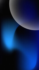 Obraz premium abstract shapes in blue and gray gradient colors on dark background creative design element