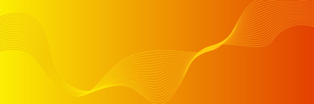 Background orange and yellow Abstack Wave line vector illustration modern.