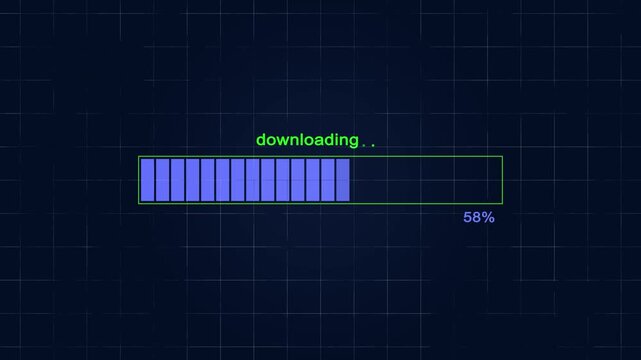 Download Complete. Interface buffering waiting loading animation