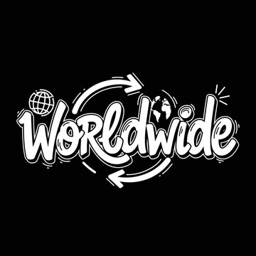 Worldwide Logo Design With Arrows.