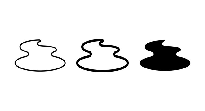 Abstract Blob Shapes, Organic Forms, Fluid Droplets, Simple Vector Icons for Design Elements