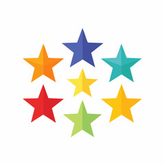 Obraz premium Colorful Stars Arrangement