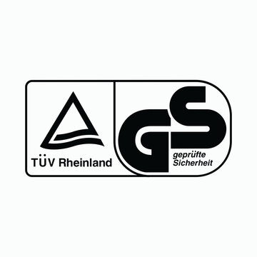T&Uuml;V Rheinland GS safety tested certification mark for product compliance, consumer goods approval, and European regulatory documentation