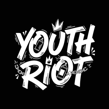 Youth Riot Graffiti Street Art Design.