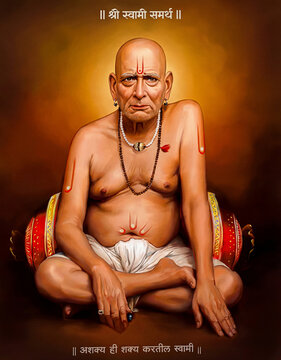 Swami Samarth Maharaj Spiritual Portrait