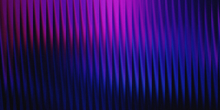 Abstract background featuring wavy vertical metallic lines in shades of deep purple and neon blue hues.