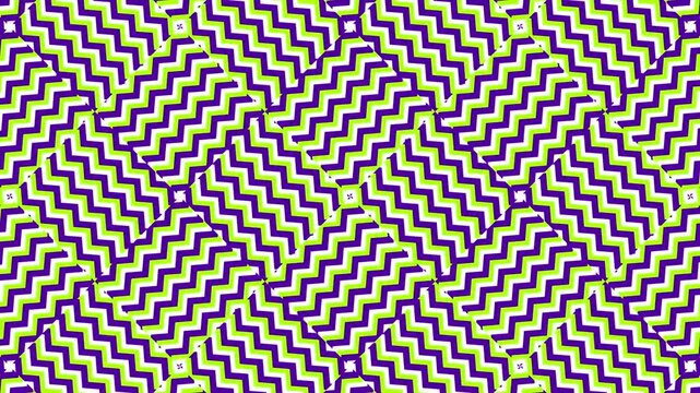 Vibrant Abstract Zig-Zag Lines Optical Illusion Motion Background