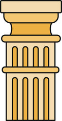 Obraz premium Classic architectural column representing history, strength, tradition, and support