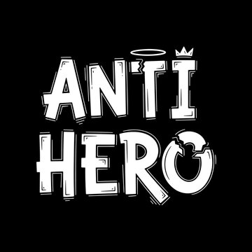 Anti Hero Text Logo Design.