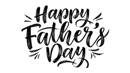 Obraz premium Happy Father's Day Father's Day, Happy Father's Day, Calligraphy, Typography, Greeting VECTOR