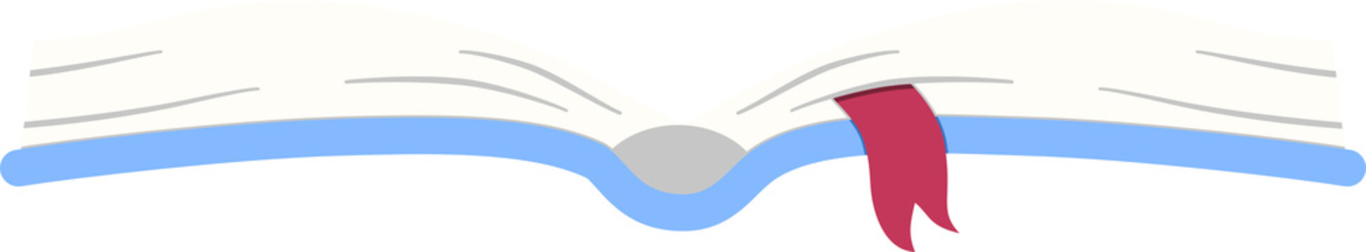 open book with bookmark
