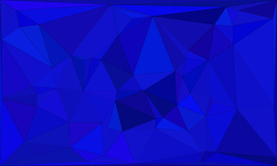 Fototapeta premium Bold Blue Geometric Background with Abstract Triangle Pattern for Modern Design Projects. eps 10