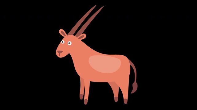 Cute Oryx Illustration
