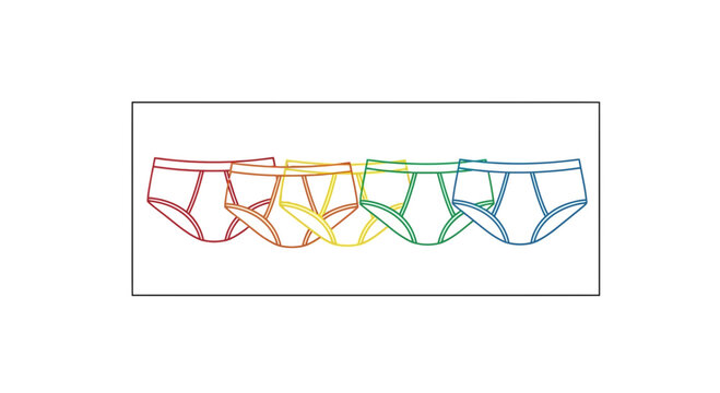 Rainbow Briefs Underwear Collection - Pride Colors